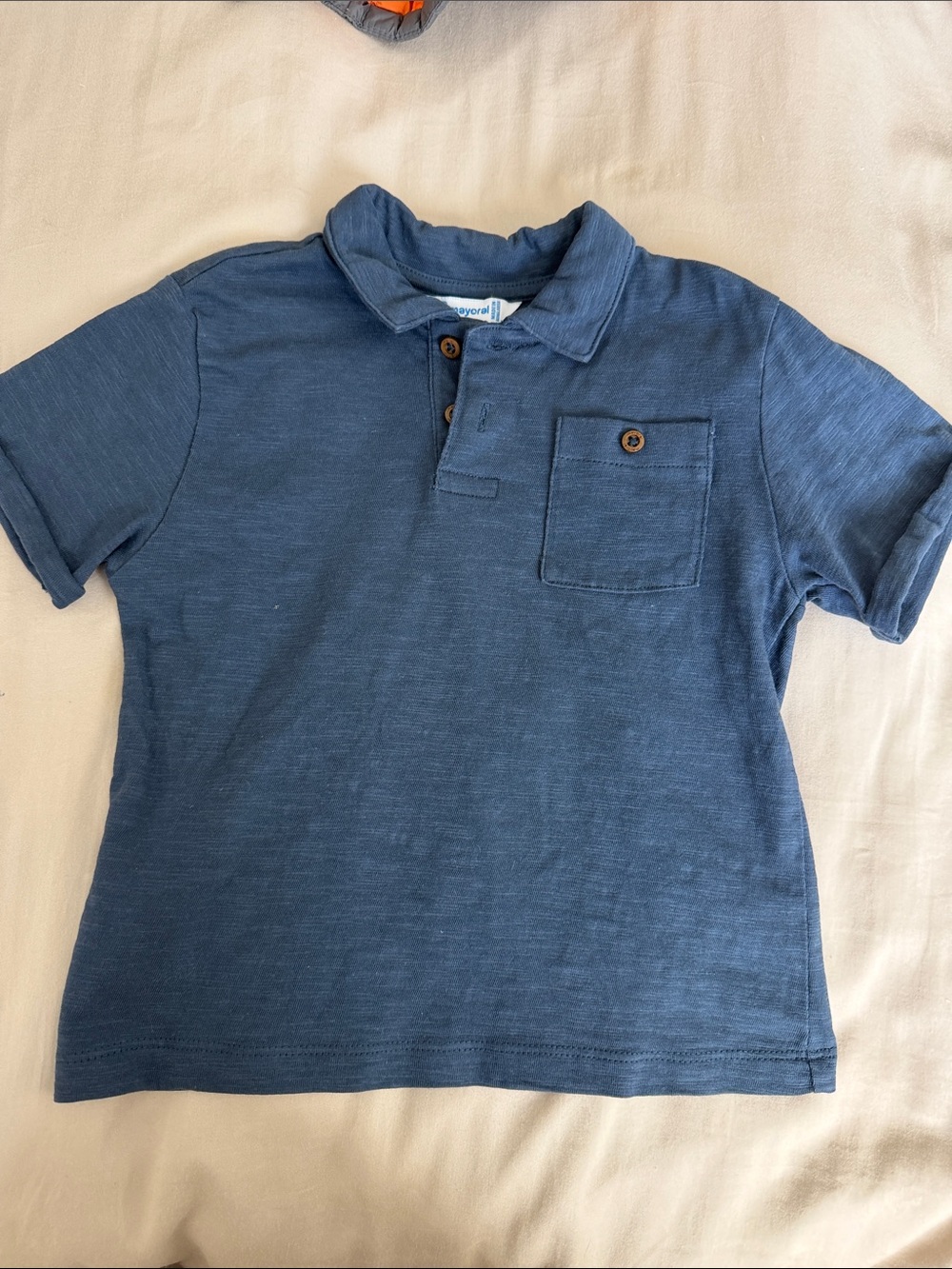 Mayoral Navy Blue Boys' Pocket Polo